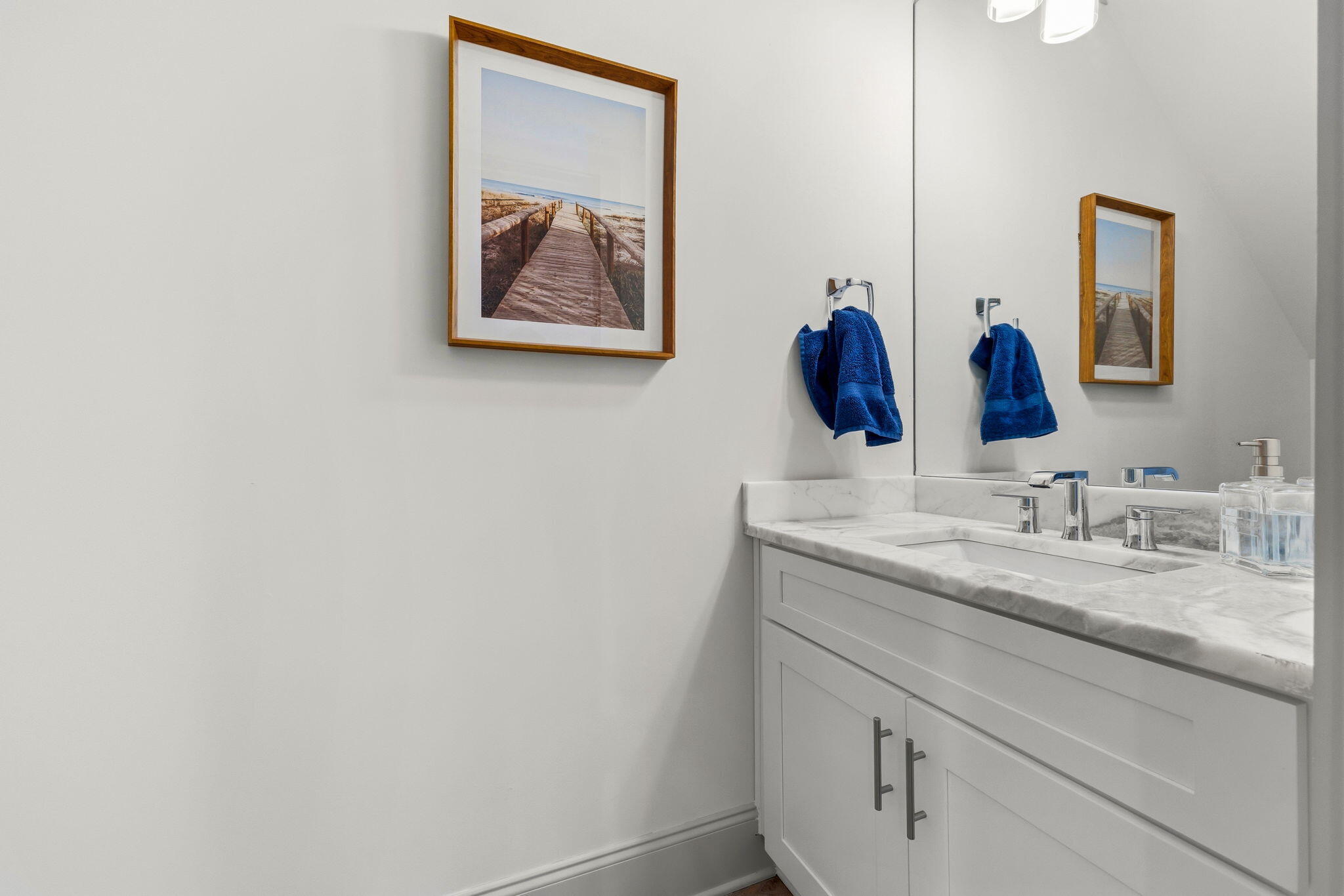 45 Golden Bell Court, Unit 45C Inlet Beach, FL 32461 - Photo 18 of 43 a bathroom with a sink and a mirror
