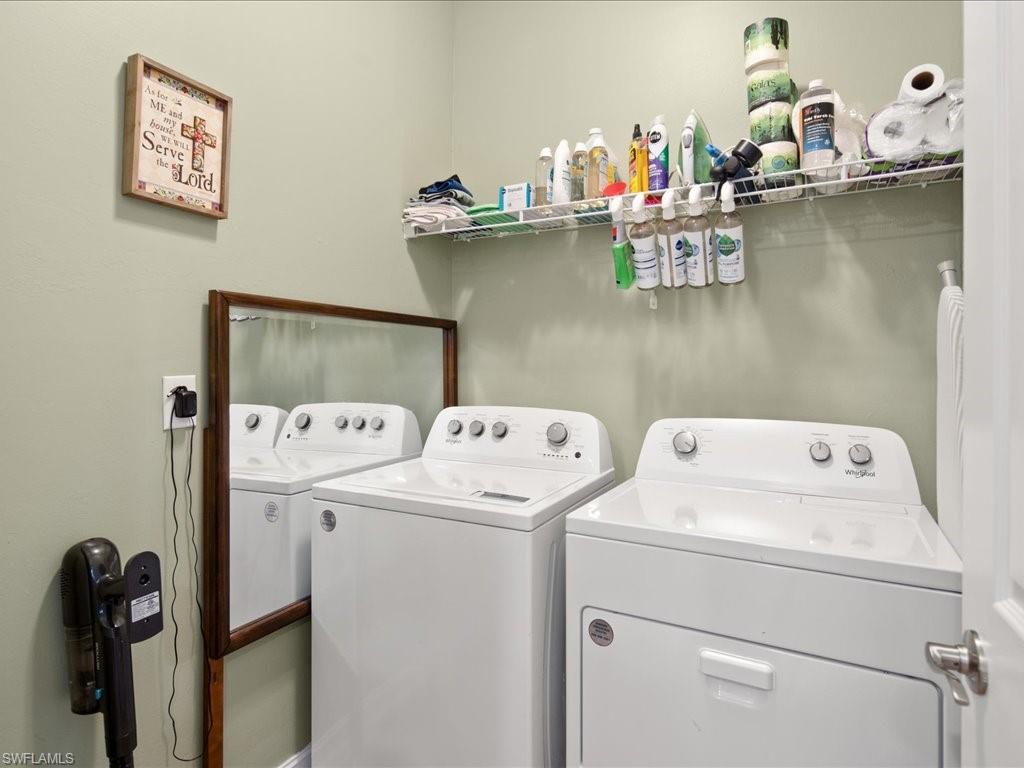 1046 Enbrook Loop Naples, FL 34114 - Photo 21 of 43 Clothes washing area featuring separate washer and dryer