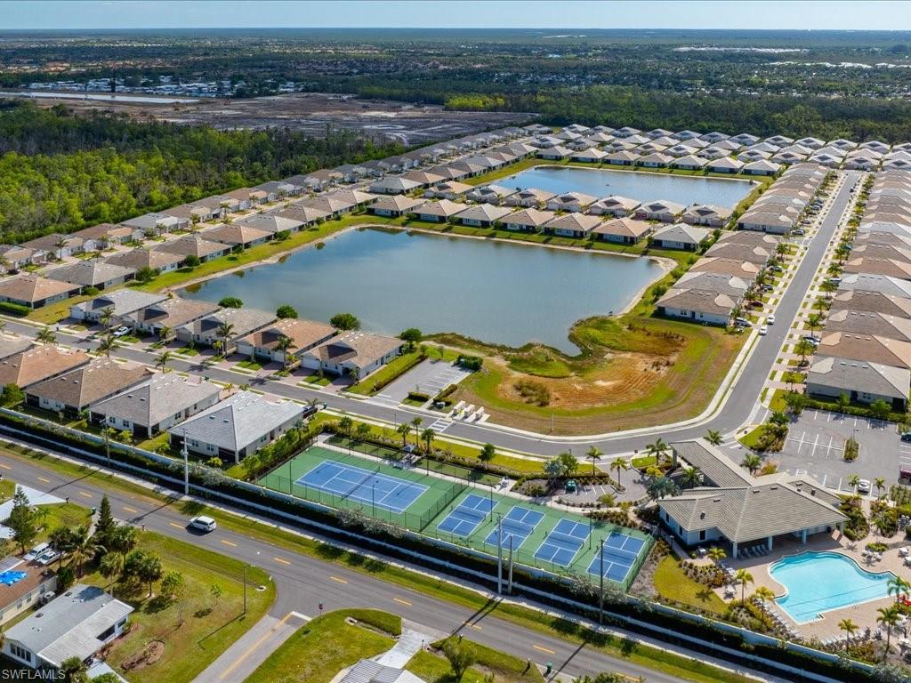 1046 Enbrook Loop Naples, FL 34114 - Photo 40 of 43 Birds eye view of property with a water view