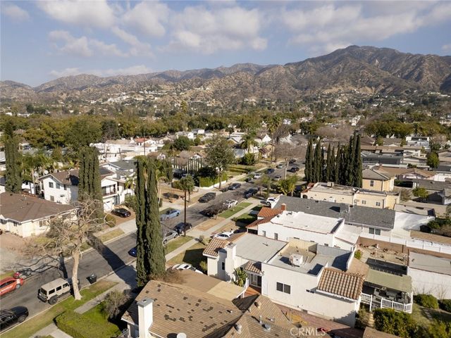 an aerial view of a city