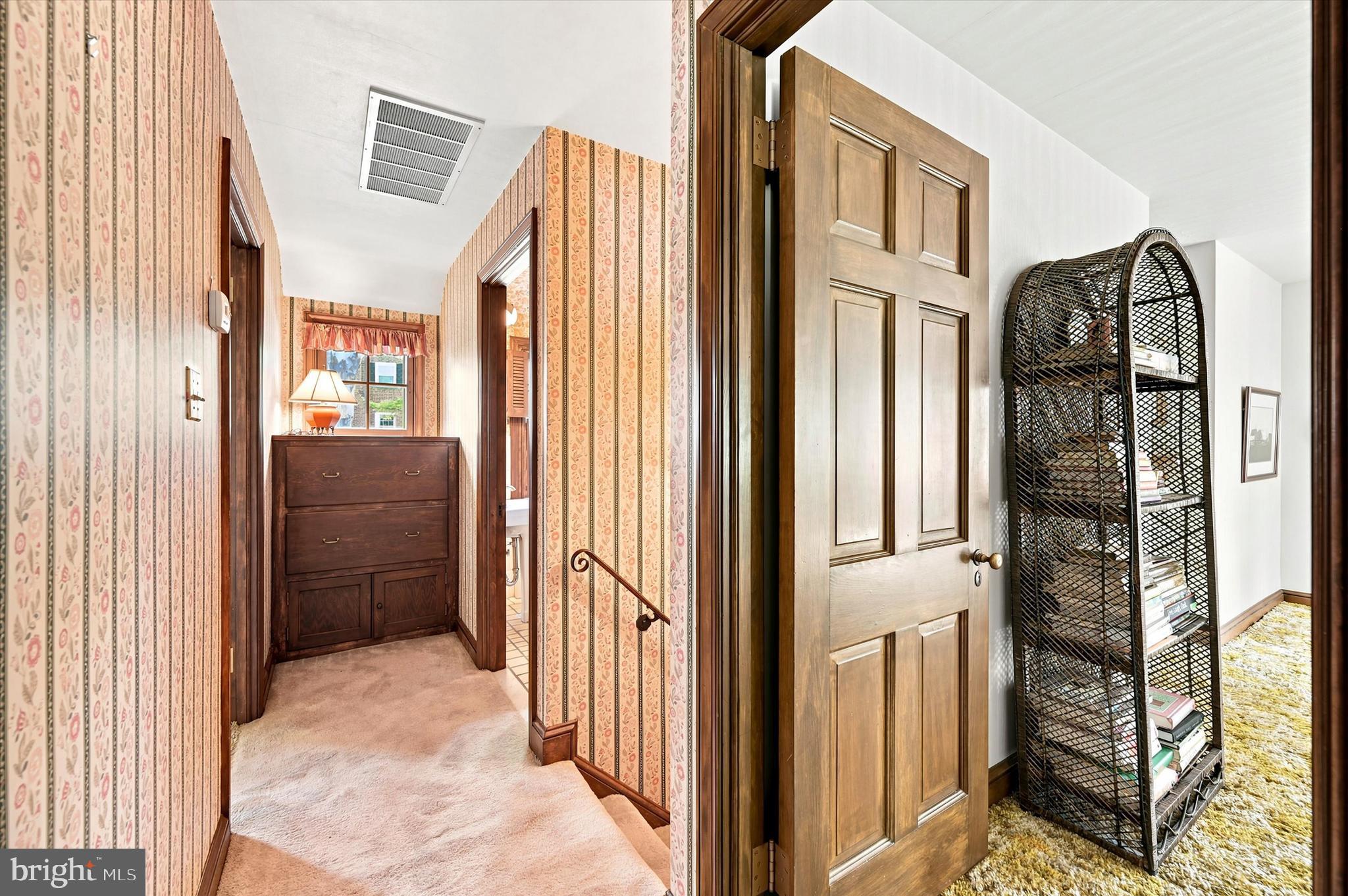1010 Crest Road Wynnewood, PA 19096 - Photo 36 of 61 Upstairs hallway with storage and window