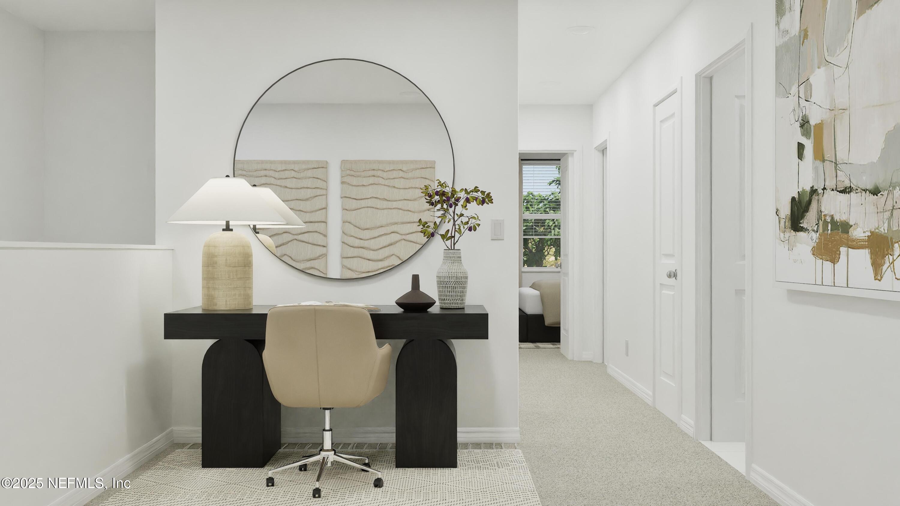 3963 Mid Century Street Jacksonville, FL 32217 - Photo 16 of 22 a living room with furniture and a mirror
