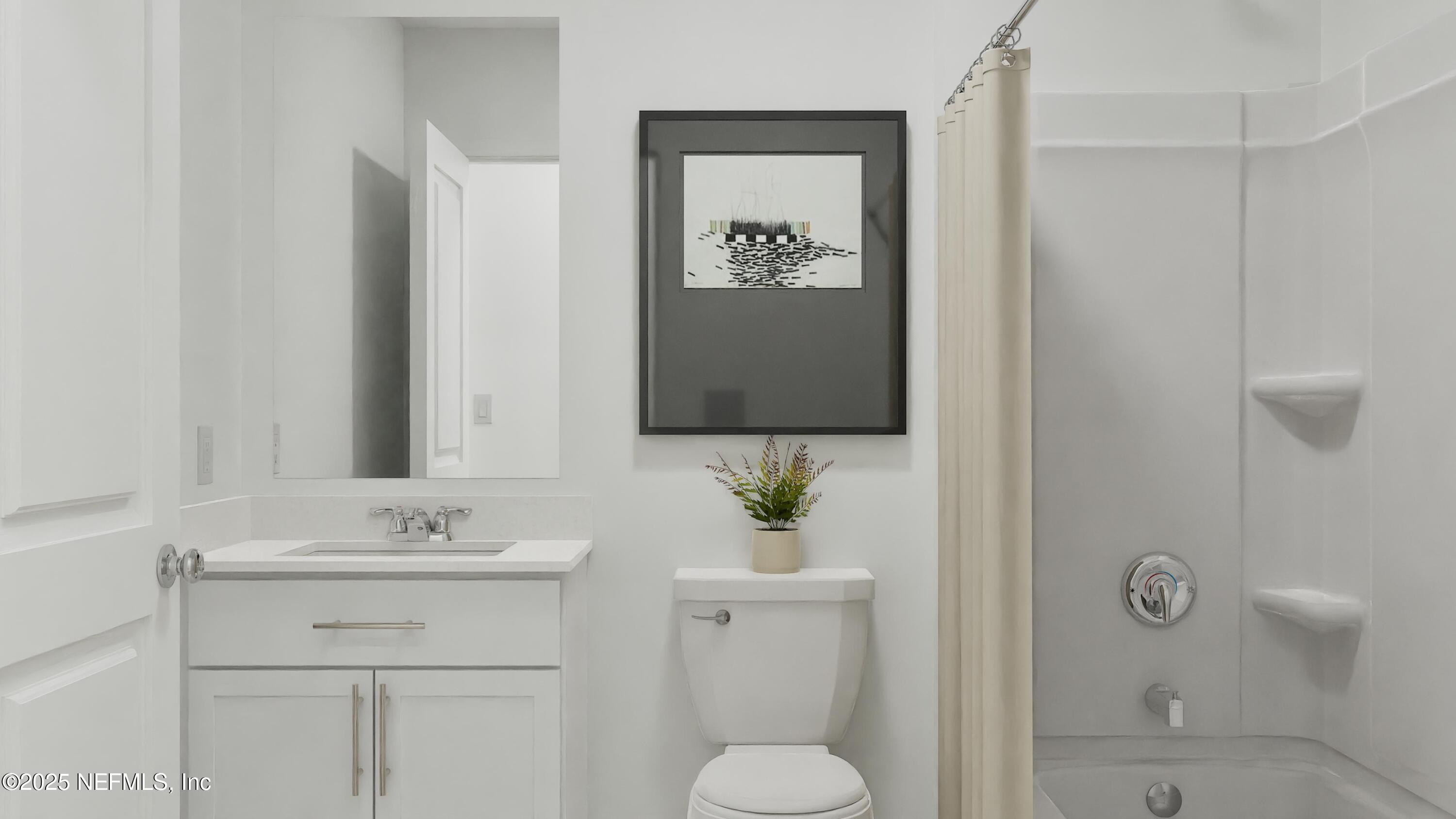 3963 Mid Century Street Jacksonville, FL 32217 - Photo 4 of 22 a bathroom with a sink toilet and shower