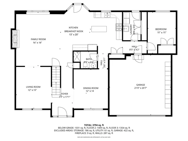 a picture of a floor plan