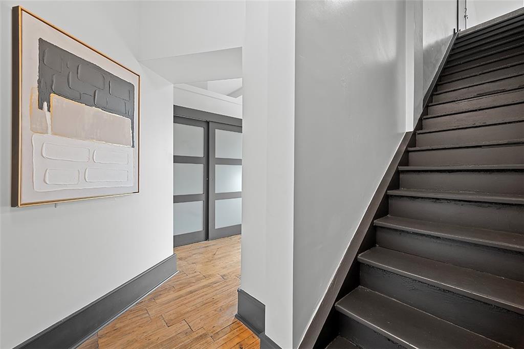 3080 Smallman Street Pittsburgh, PA 15201 - Photo 8 of 48 a view of entryway with wooden floor