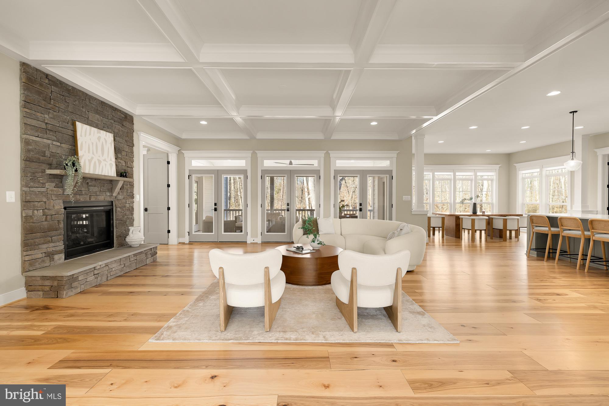 12650 Popes Head Road Clifton, VA 20124 - Photo 8 of 69 a living room with fireplace furniture and a wooden floor