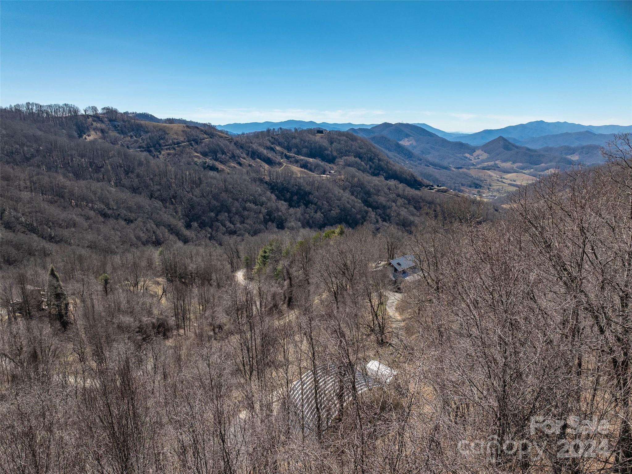 55 Rock House Cove Road Clyde, NC 28721 - Photo 3 of 10 a aerial view of residential house and green space