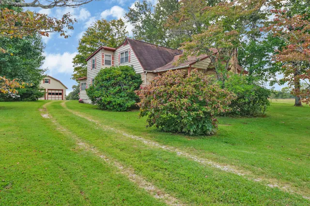 a view of a back yard of the house