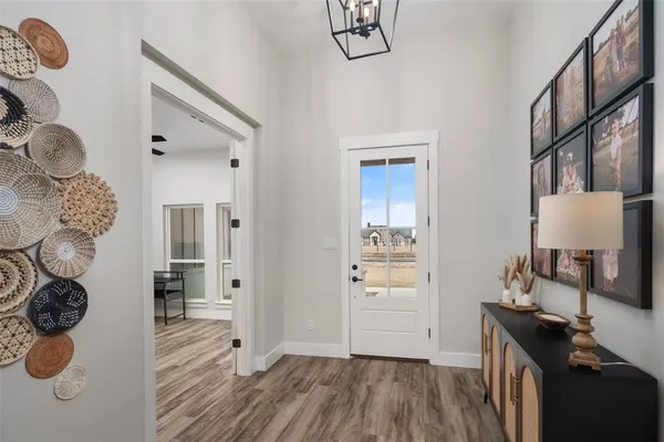 a view of livingroom with furniture and wooden floor