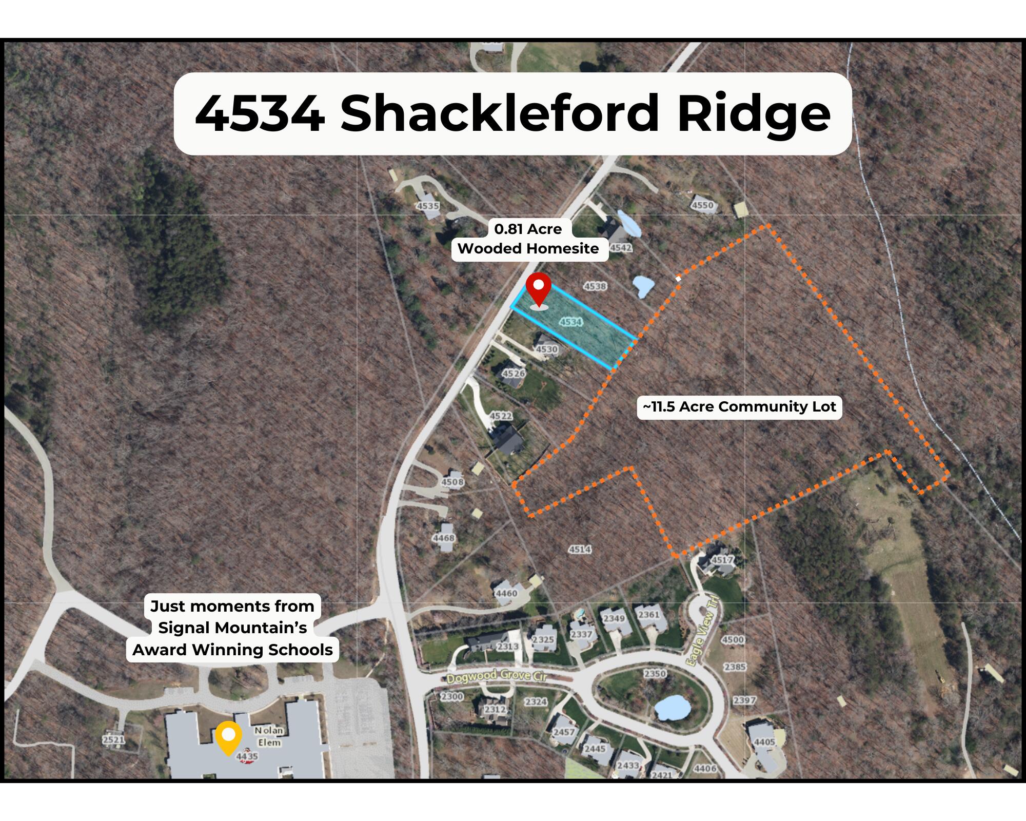 4534 Shackleford Rdg Road, Unit 3 Signal Mountain, TN 37377 - Photo 5 of 53 4534 Shackleford Ridge Aerial