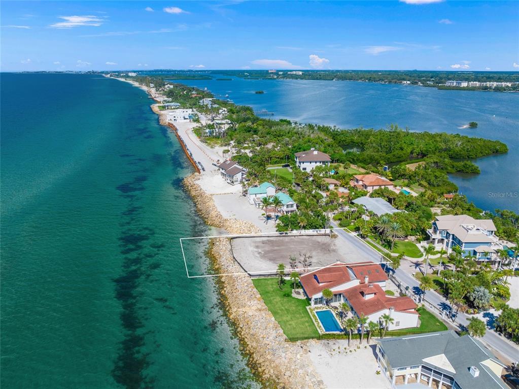 141 North Casey Key Road Nokomis, FL 34275 - Photo 2 of 45 an aerial view of beach and ocean view