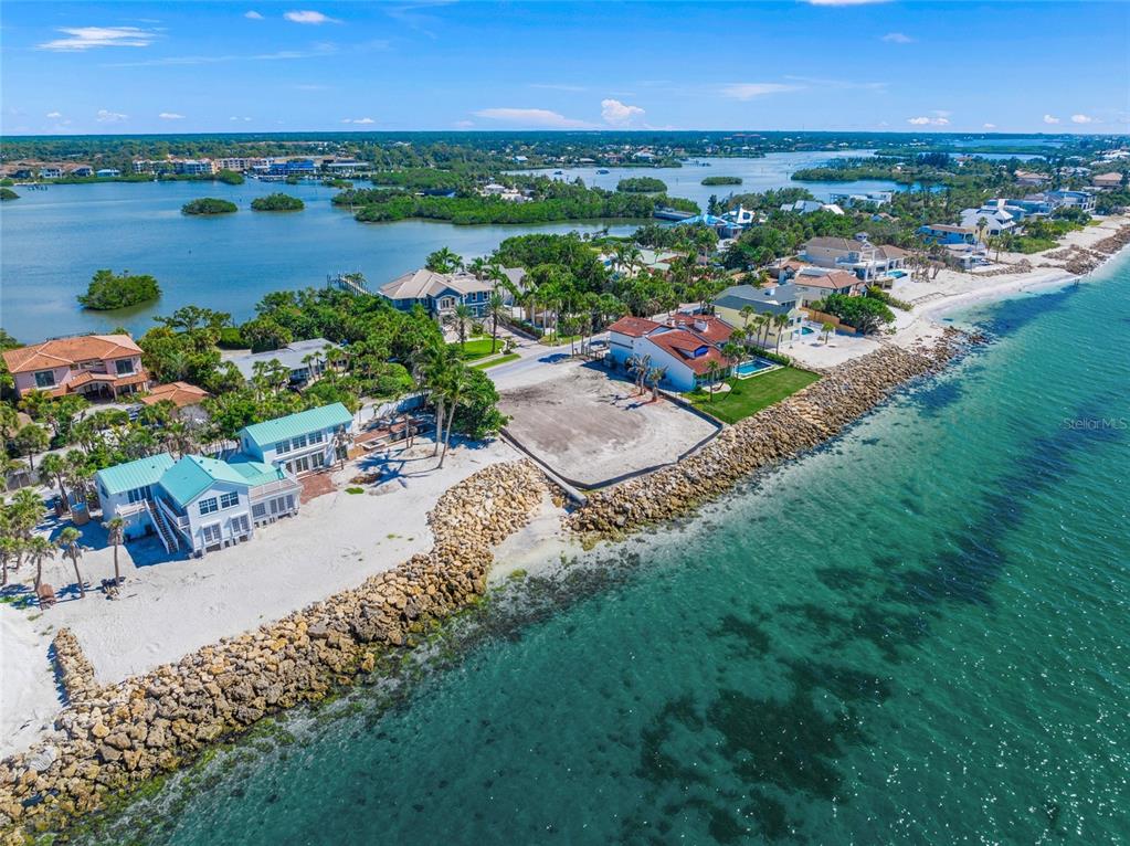 141 North Casey Key Road Nokomis, FL 34275 - Photo 35 of 45 an aerial view of a city and lake view