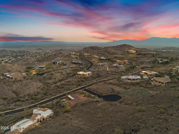 a view of city and mountain