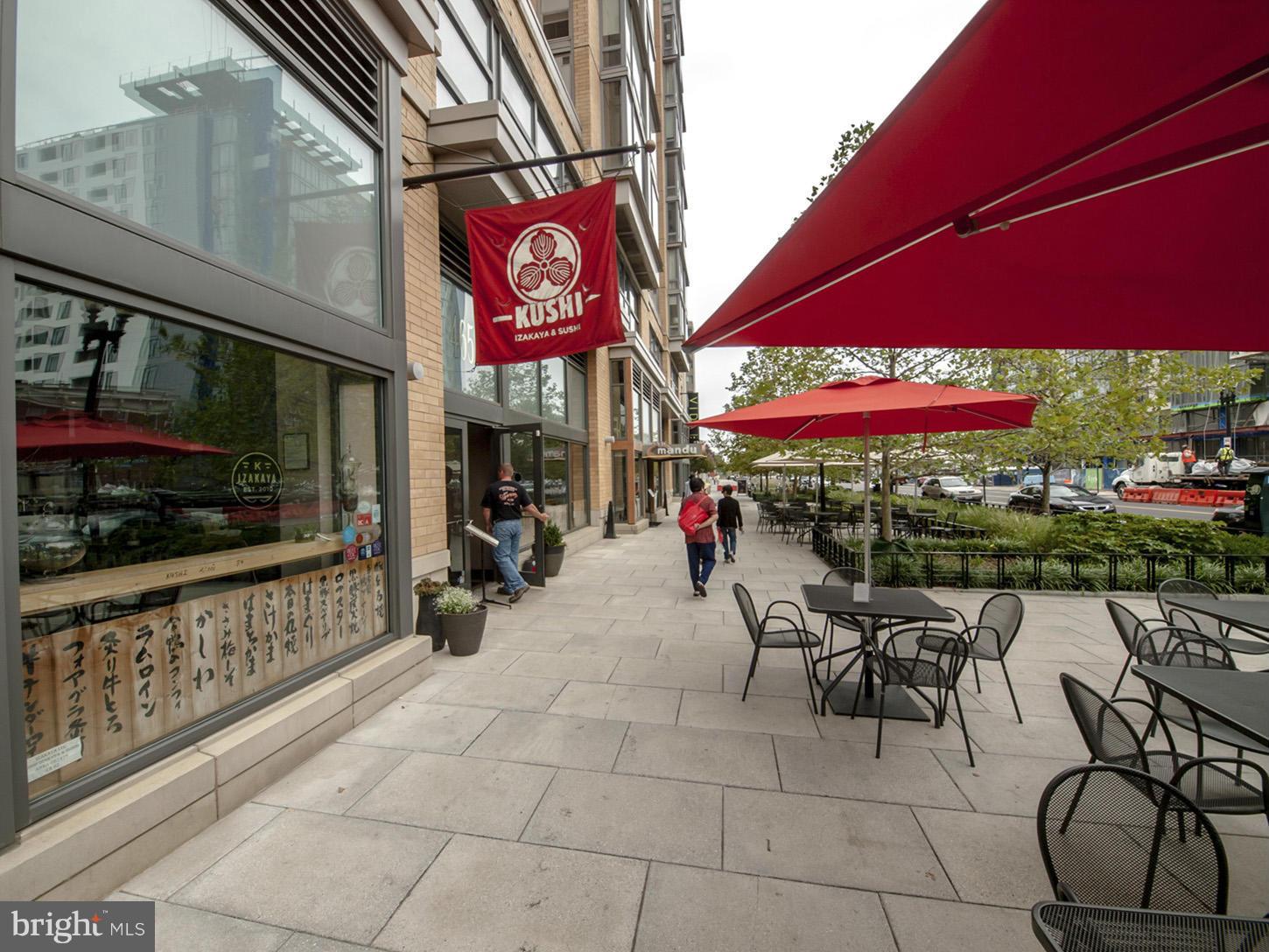 475 K Street Northwest, Unit 720 Washington, DC 20001 - Photo 19 of 23 a view of a cafe with sitting area