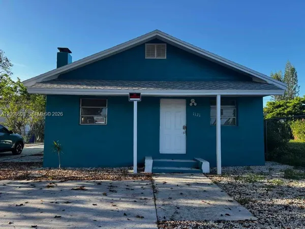 a front view of a house