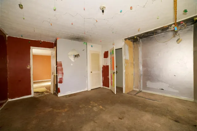 a view of an empty room