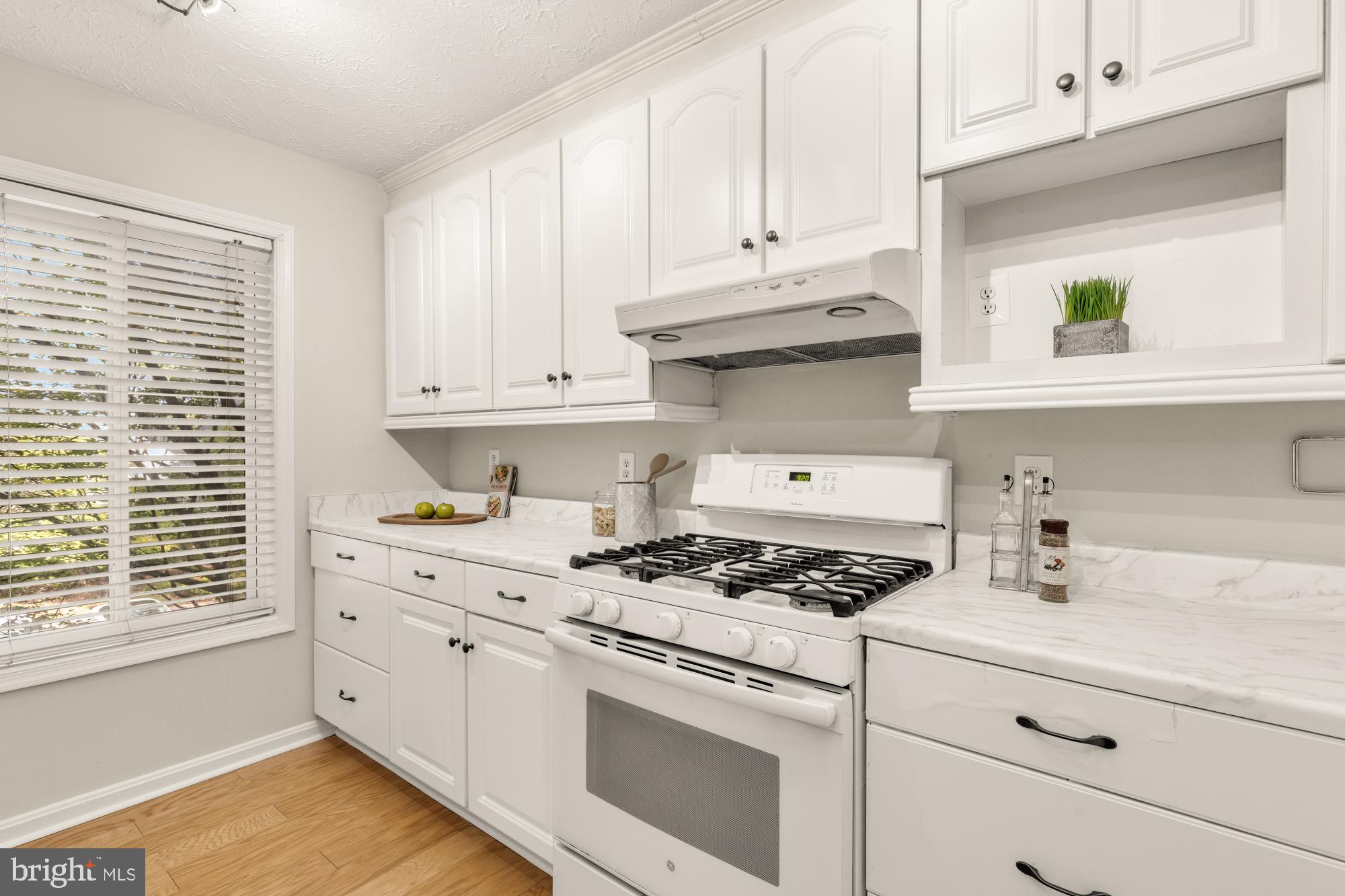 45 Windbrooke Circle, Unit 45 Gaithersburg, MD 20879 - Photo 5 of 29 a kitchen with granite countertop white cabinets and white appliances