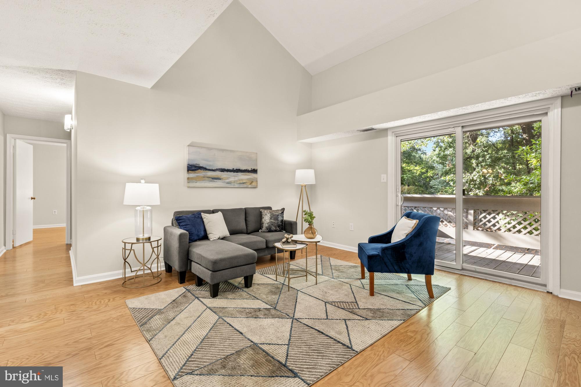 45 Windbrooke Circle, Unit 45 Gaithersburg, MD 20879 - Photo 9 of 29 a living room with furniture and a large window