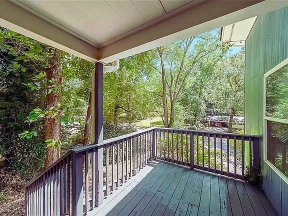 837 Forrest Circle Southeast Atlanta, GA 30354 - Photo 16 of 17 a view of a balcony with wooden floor