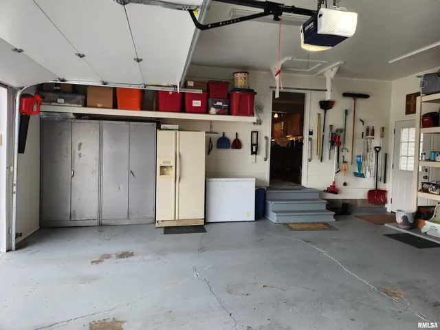 a view of a room with racks