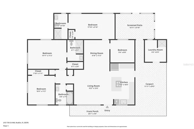 $400,000 | 215 17th Street Northwest, Ruskin, FL 33570