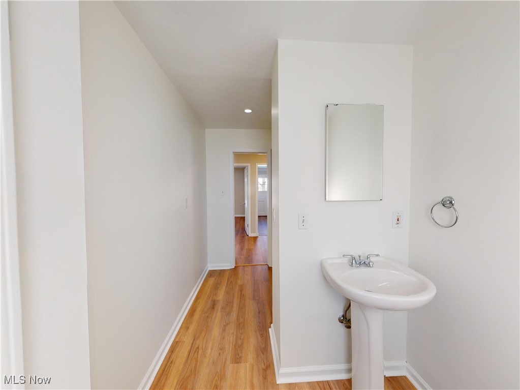 1343 Irene Road Lyndhurst, OH 44124 - Photo 14 of 32 Bathroom featuring hardwood / wood-style flooring