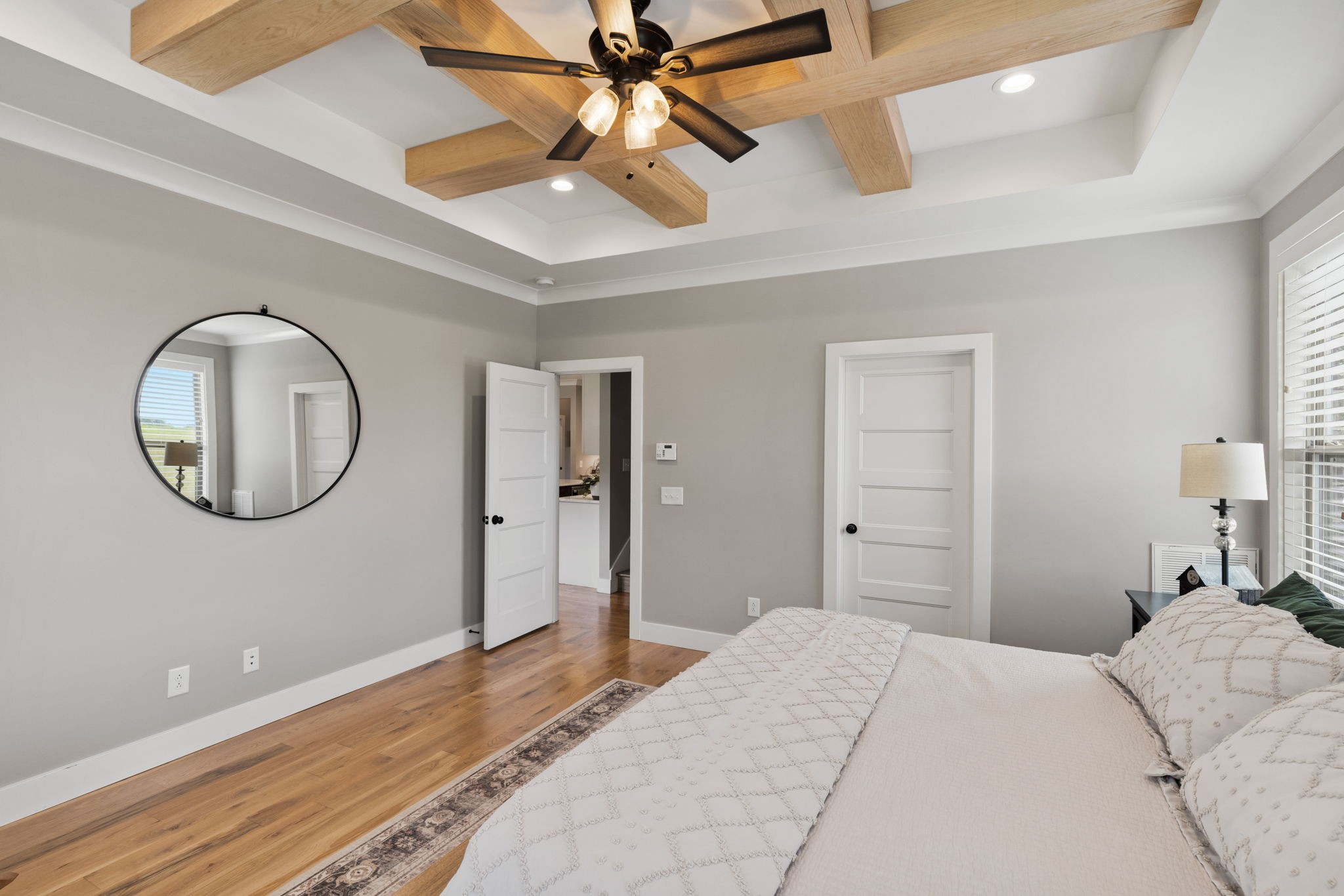 5651 Flewellyn Road Springfield, TN 37172 - Photo 21 of 55 a bedroom with a bed and a chandelier