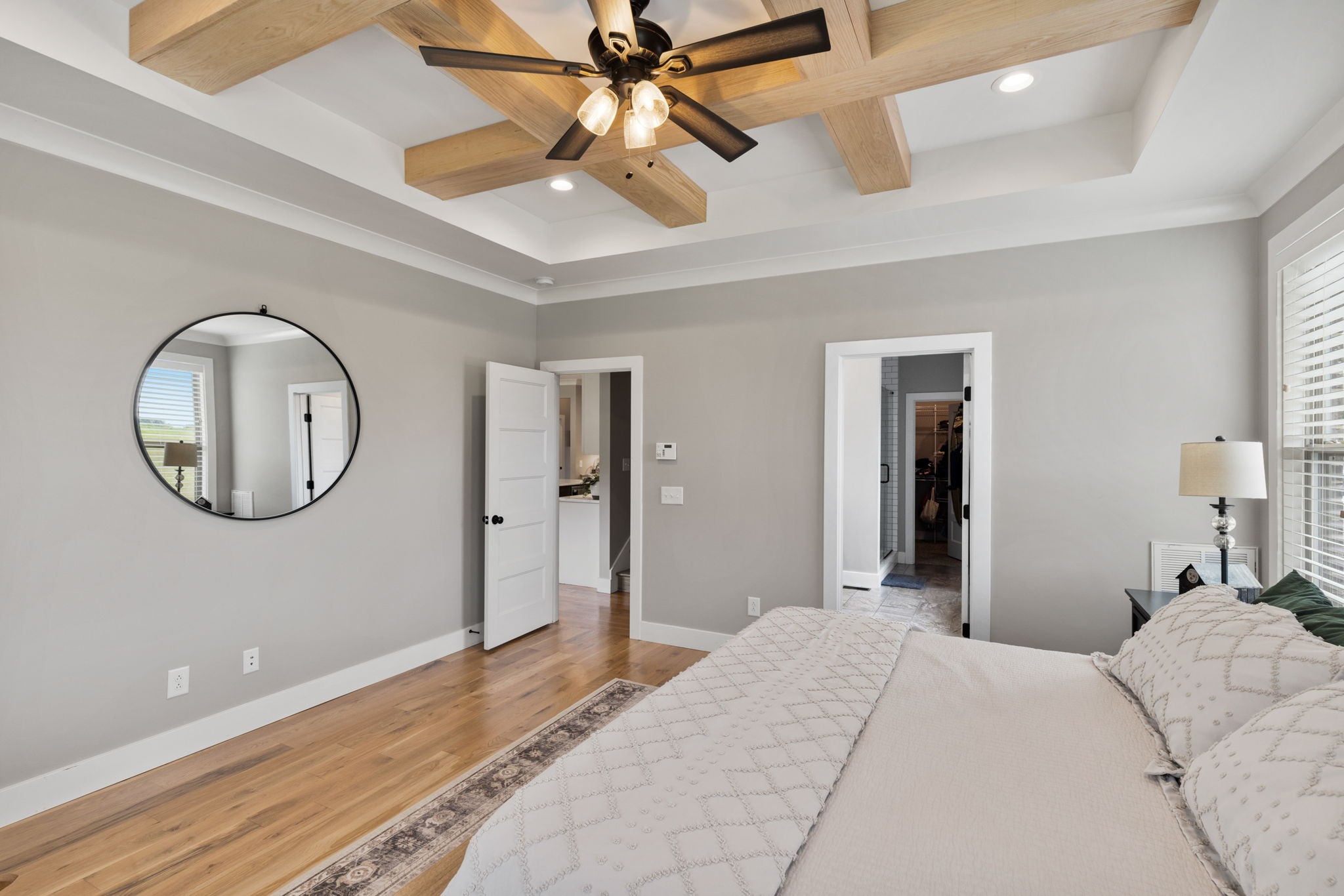 5651 Flewellyn Road Springfield, TN 37172 - Photo 22 of 55 a bedroom with a bed and a chandelier