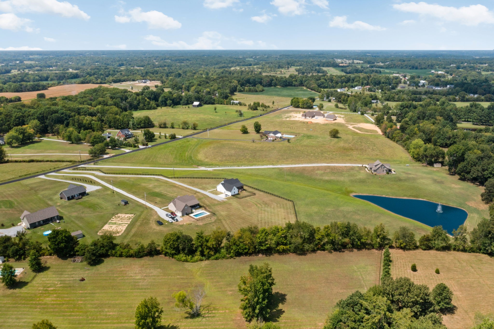 5651 Flewellyn Road Springfield, TN 37172 - Photo 53 of 55 an aerial view of a city with lake view