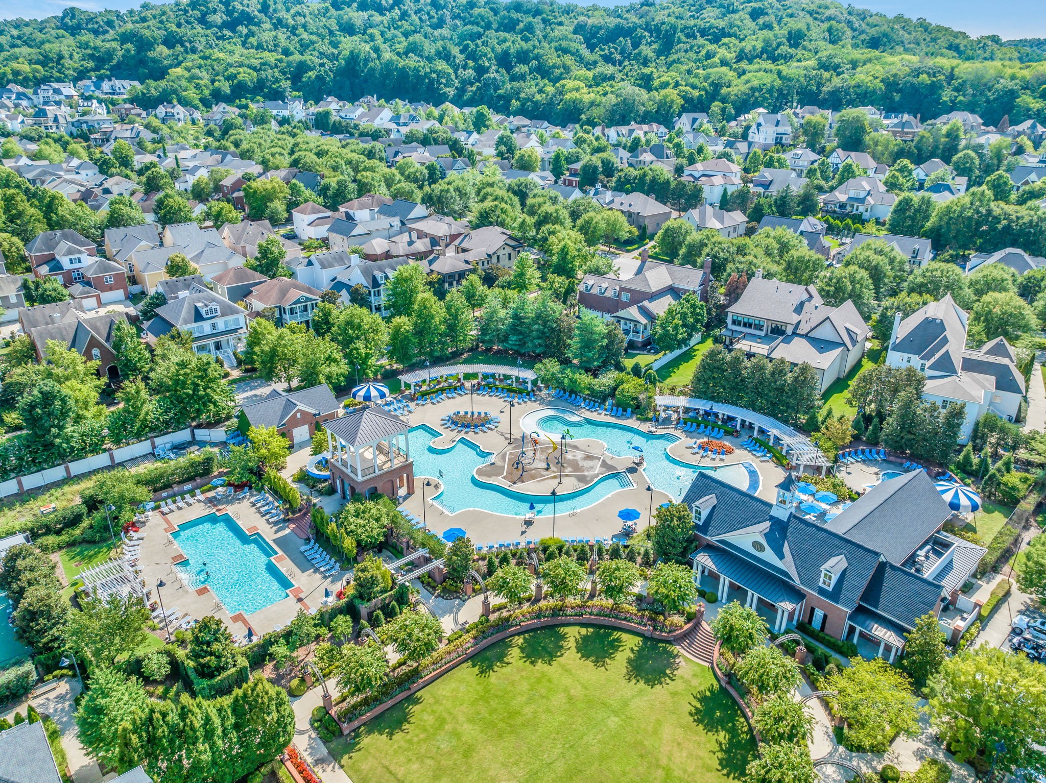 1606 Eliot Road Franklin, TN 37064 - Photo 39 of 49 an aerial view of residential houses with outdoor space and trees