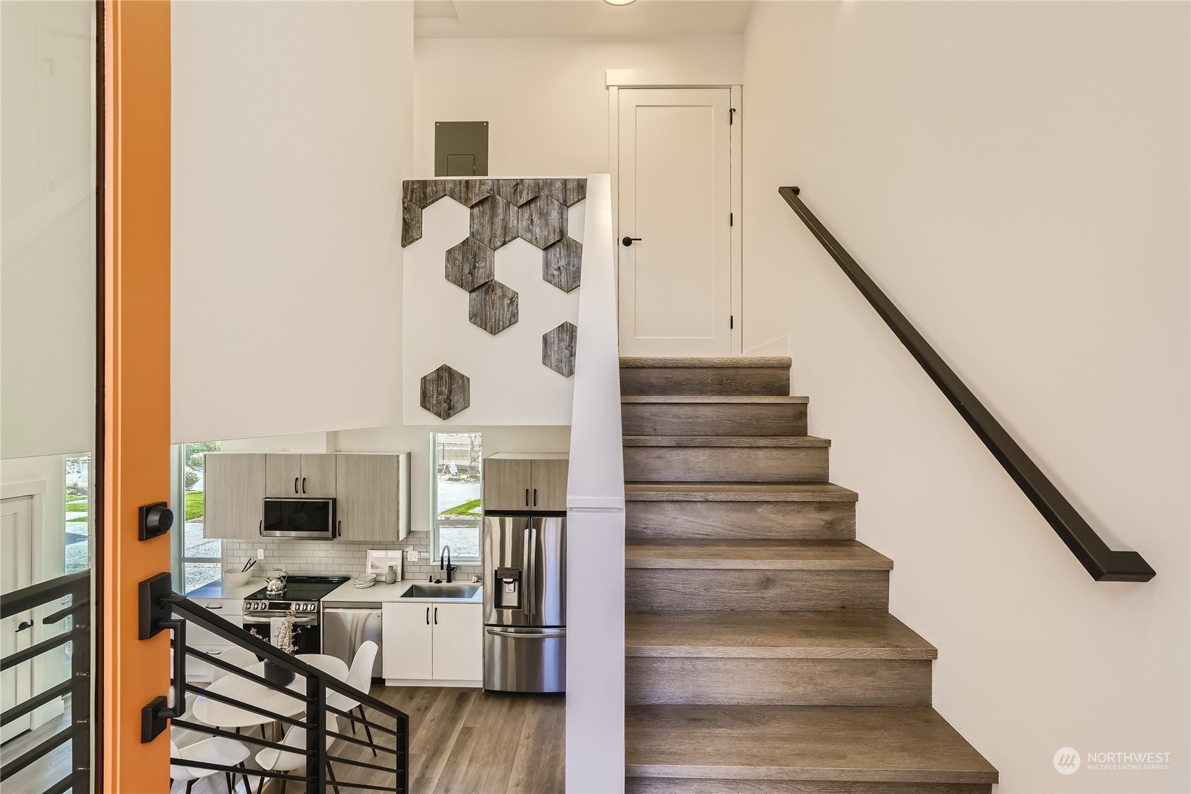 9524 3rd Avenue Northeast, Unit B Seattle, WA 98115 - Photo 18 of 21 a view of entryway and hall with wooden floor