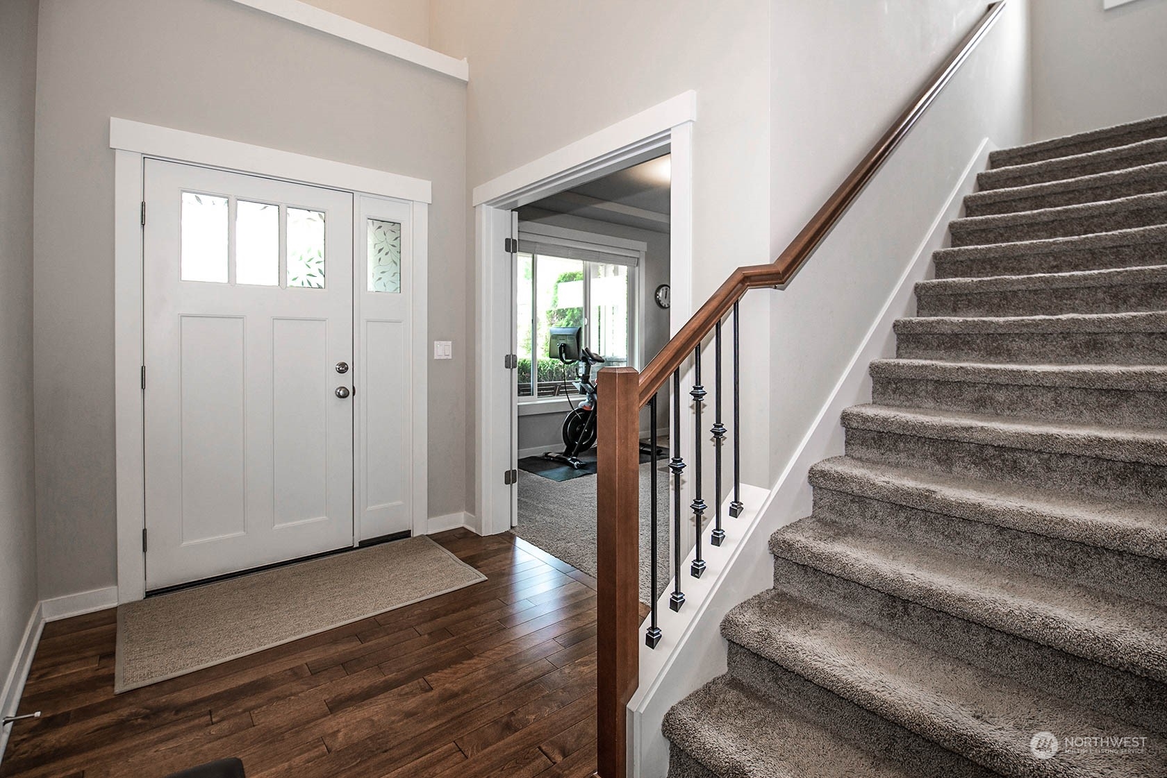 21127 35th Drive Southeast Bothell, WA 98021 - Photo 22 of 40 a view of entryway with wooden floor and stairs
