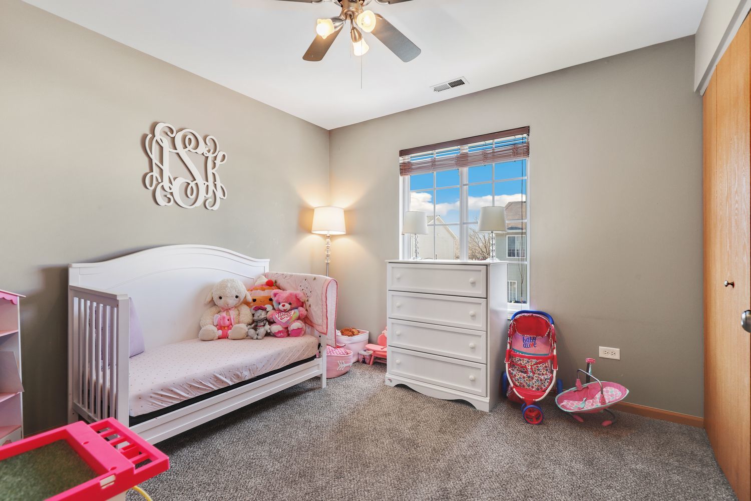 1441 Red Top Lane Minooka, IL 60447 - Photo 14 of 24 a bedroom with a bed and wooden floor