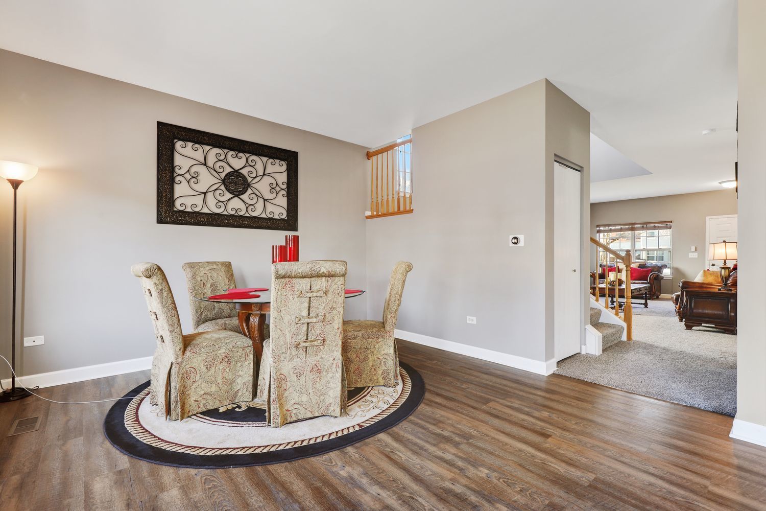 1441 Red Top Lane Minooka, IL 60447 - Photo 5 of 24 a dining room with furniture and wooden floor