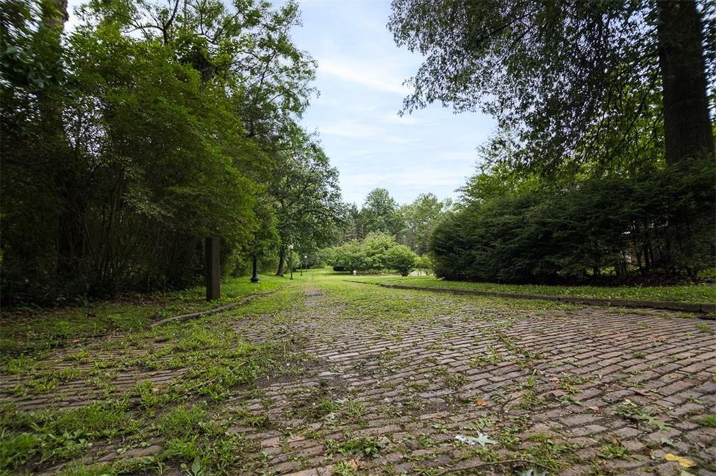View down the driveway from Beaver Road