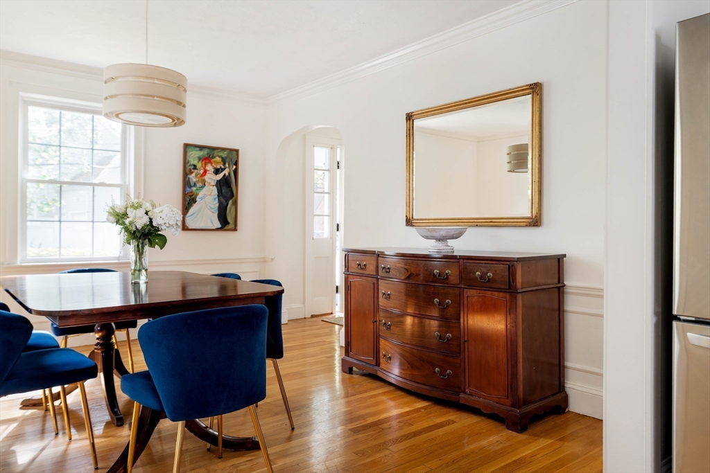 7 St Marys Road Milton, MA 02186 - Photo 5 of 31 a view of a dining room with furniture and wooden floor