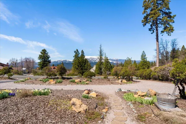 a backyard of a house