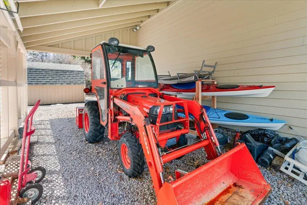 a view of a outdoor space with a patio