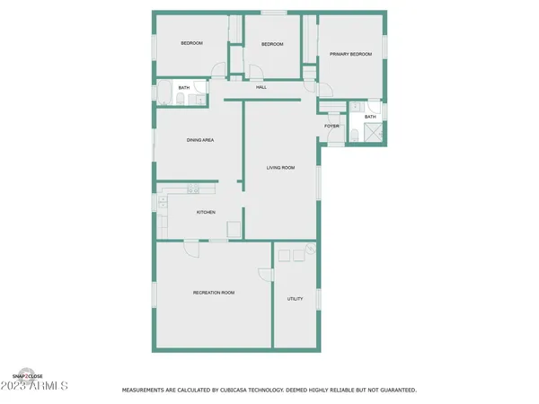 a view of a patio with table and chairs under an umbrella