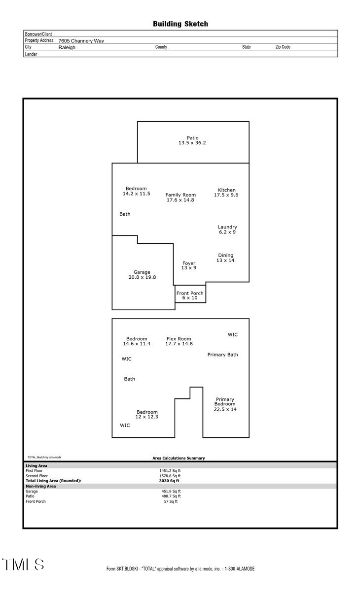 7605 Channery Way Raleigh, NC 27616 - Photo 33 of 33 Floor Plan