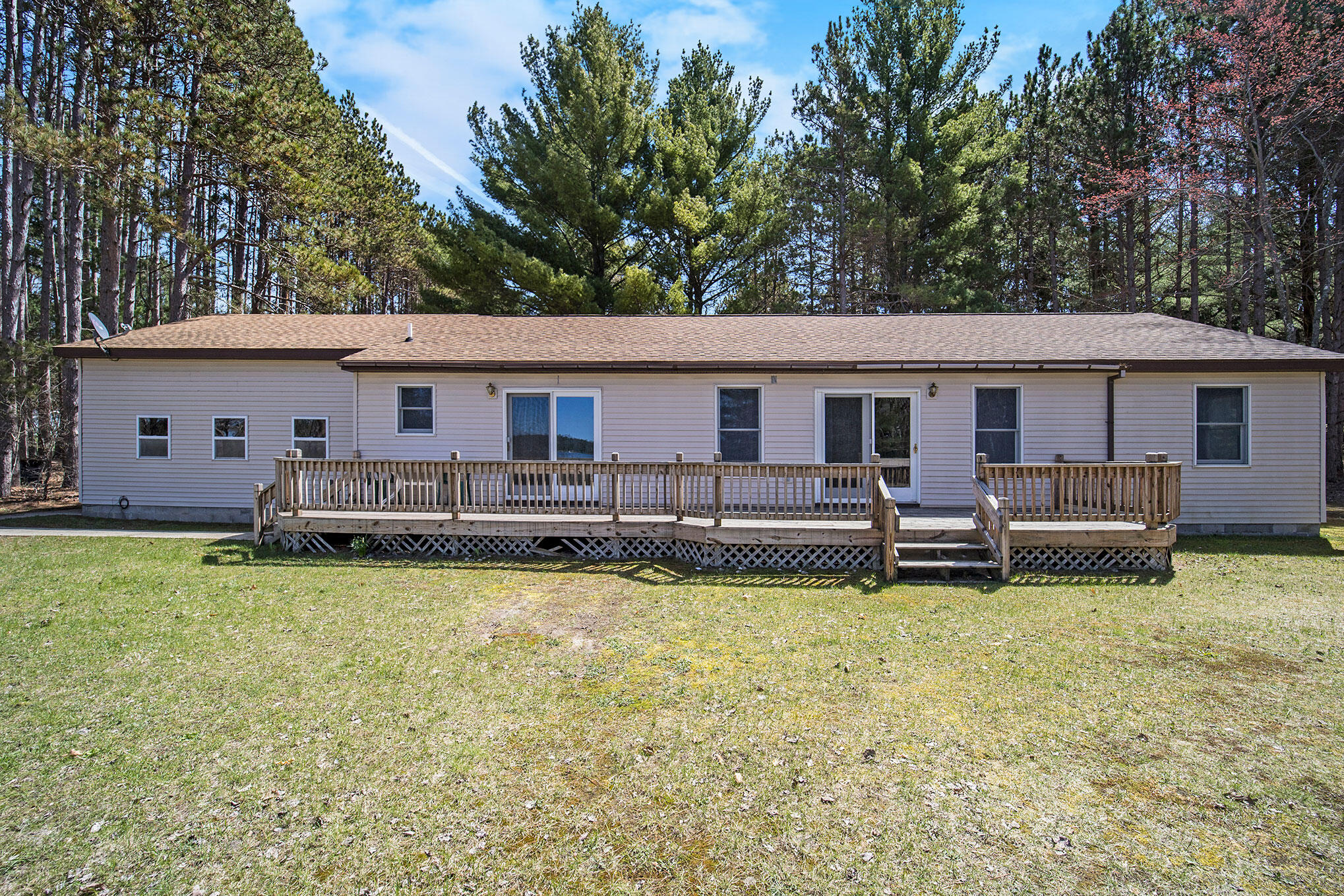 6970 Kenny Road Kaleva, MI 49645 - Photo 15 of 34 Back/lakes side