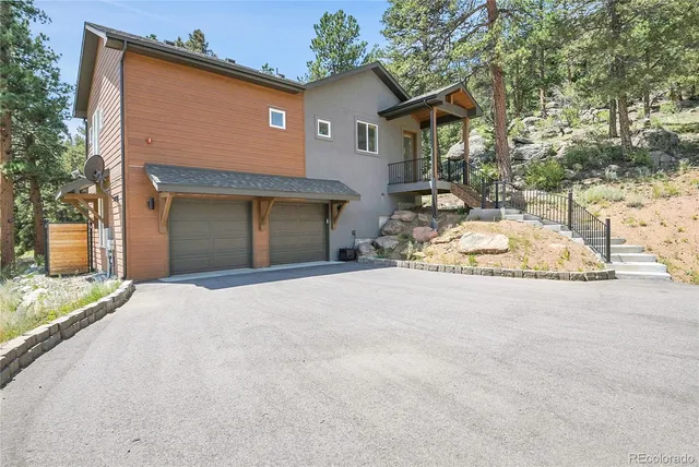 a front view of a house