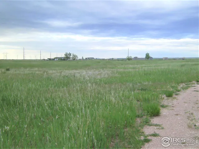 a view of a green field with clear sky