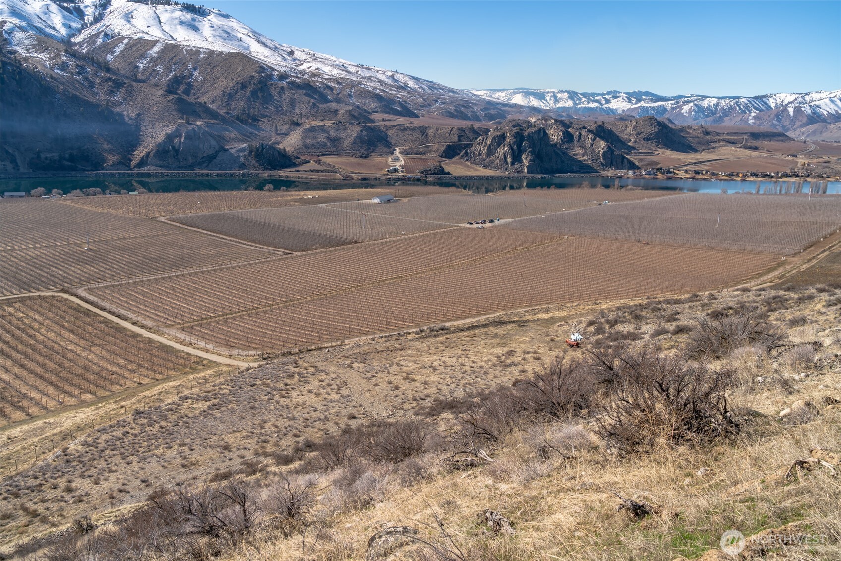 15 Chelan Butte Road Chelan, WA 98816 - Photo 16 of 31 a view of a dry yard with mountain view