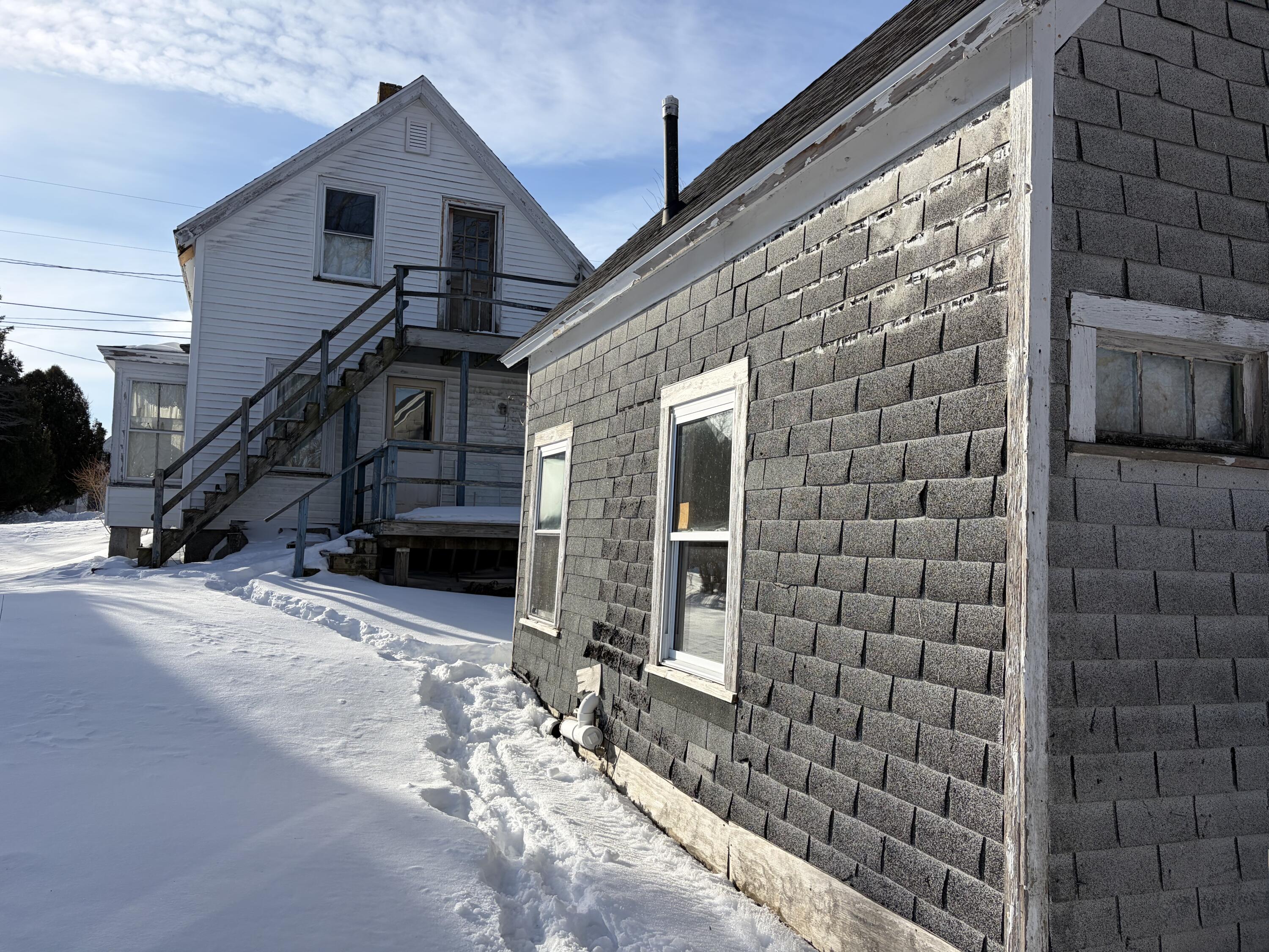 11 Cottage Street Vinalhaven, ME 04863 - Photo 19 of 27 Outbuilding Behind Residence with Stairs