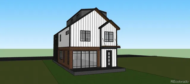 a front view of a house with entryway