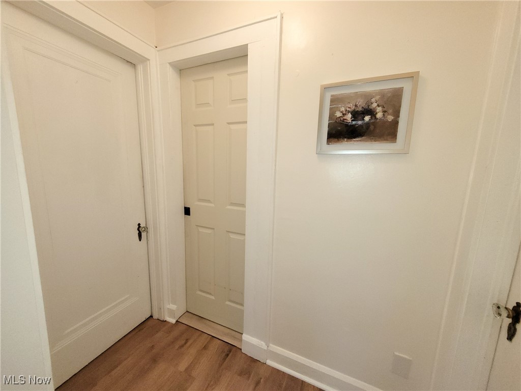 3524 State Road Ashtabula, OH 44004 - Photo 30 of 45 Hallway with light wood-style floors and baseboards
