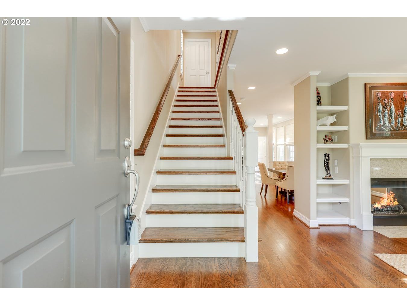 2402 Northwest Miller Road Portland, OR 97229 - Photo 4 of 32 a view of entryway and hall with wooden floor