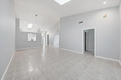 a view of an empty room