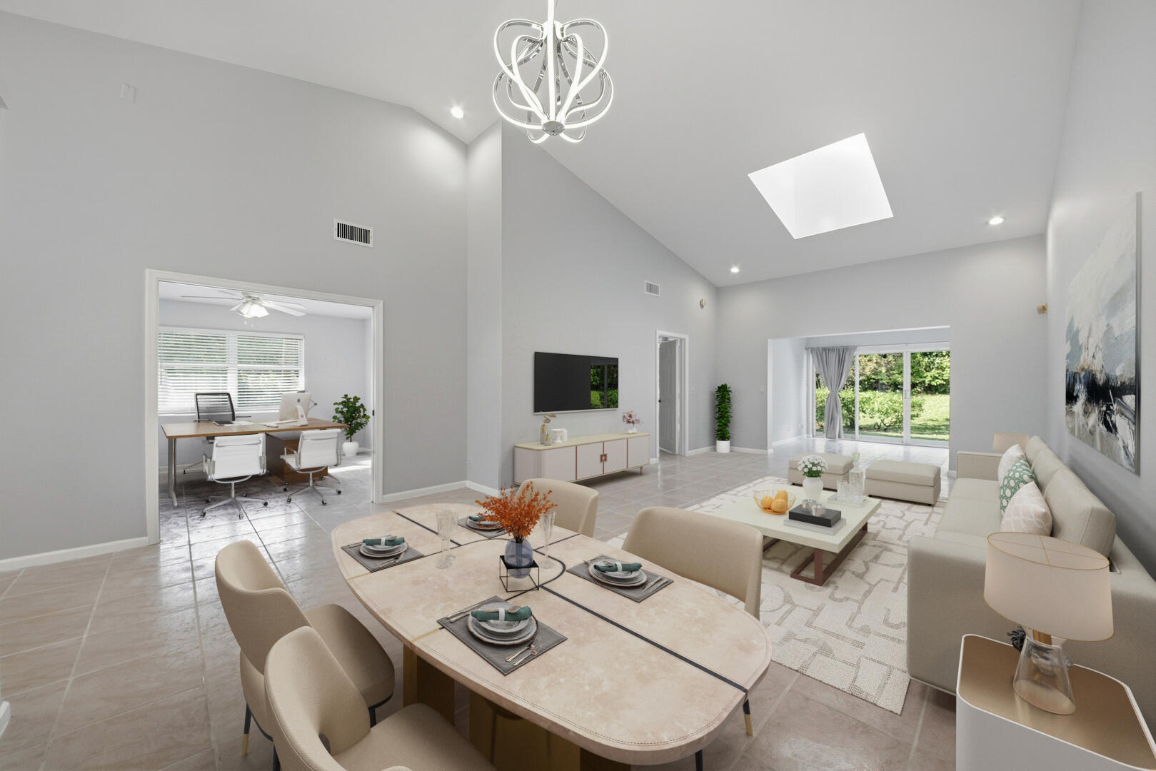 7617 Island Breeze Terrace Boynton Beach, FL 33437 - Photo 28 of 46 a living room with furniture and a flat screen tv